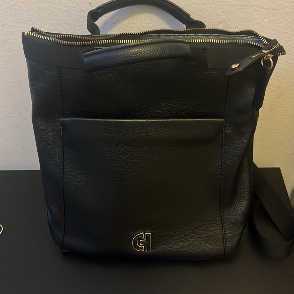 Cole Haan Grand Series Convertible Leather Backpack (medium)